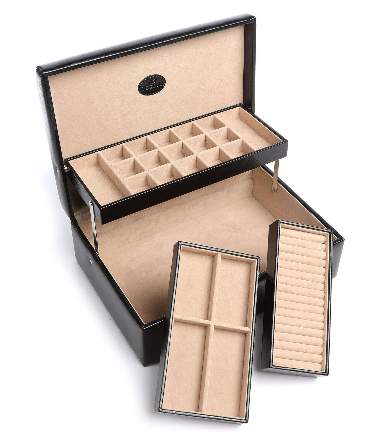 Windrose Merino Jewelry box schwarz