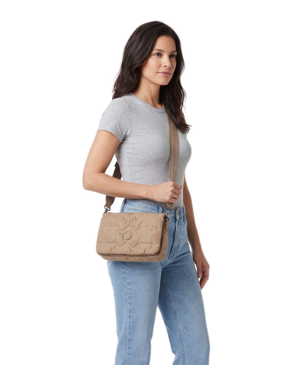 Bogner Wallis Tessuto Bar Crossbody bag brown sugar