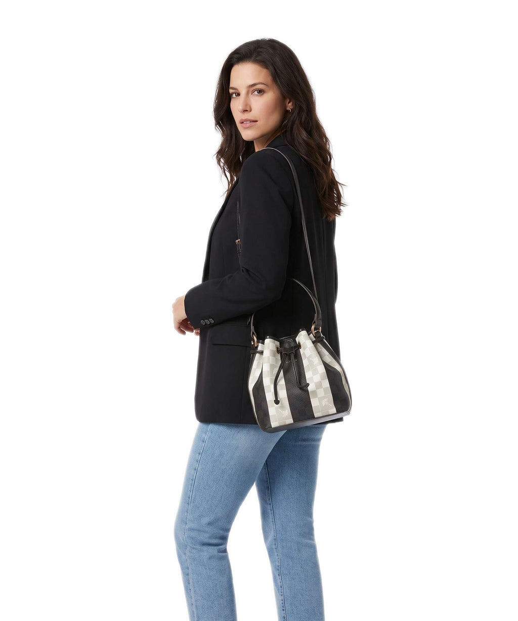 JOOP! Piazza Rigato Franziska Bucket bag seal brown