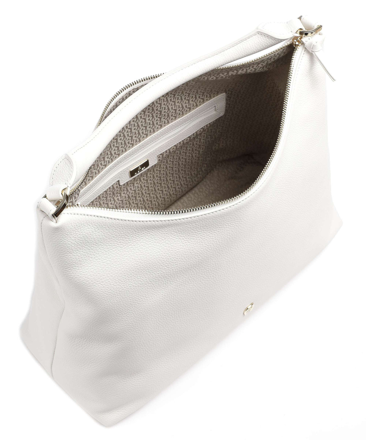Aigner Zita M Hobo bag cotton white