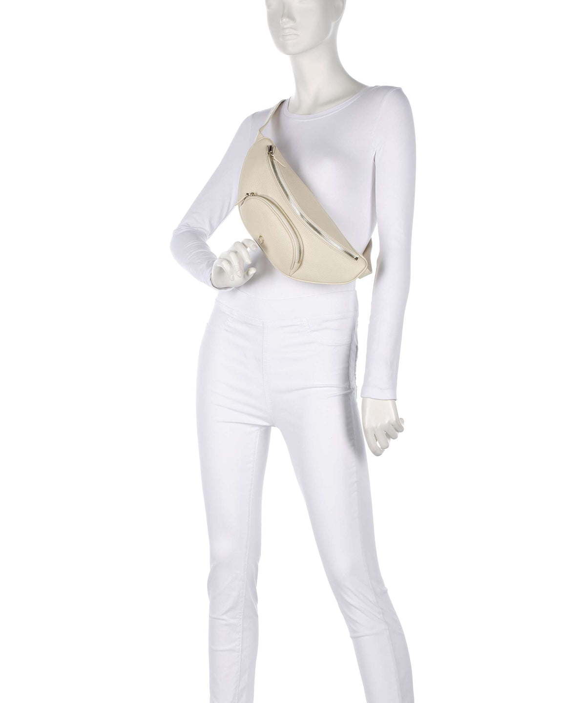 Aigner Fashion Belt bag macadamia white