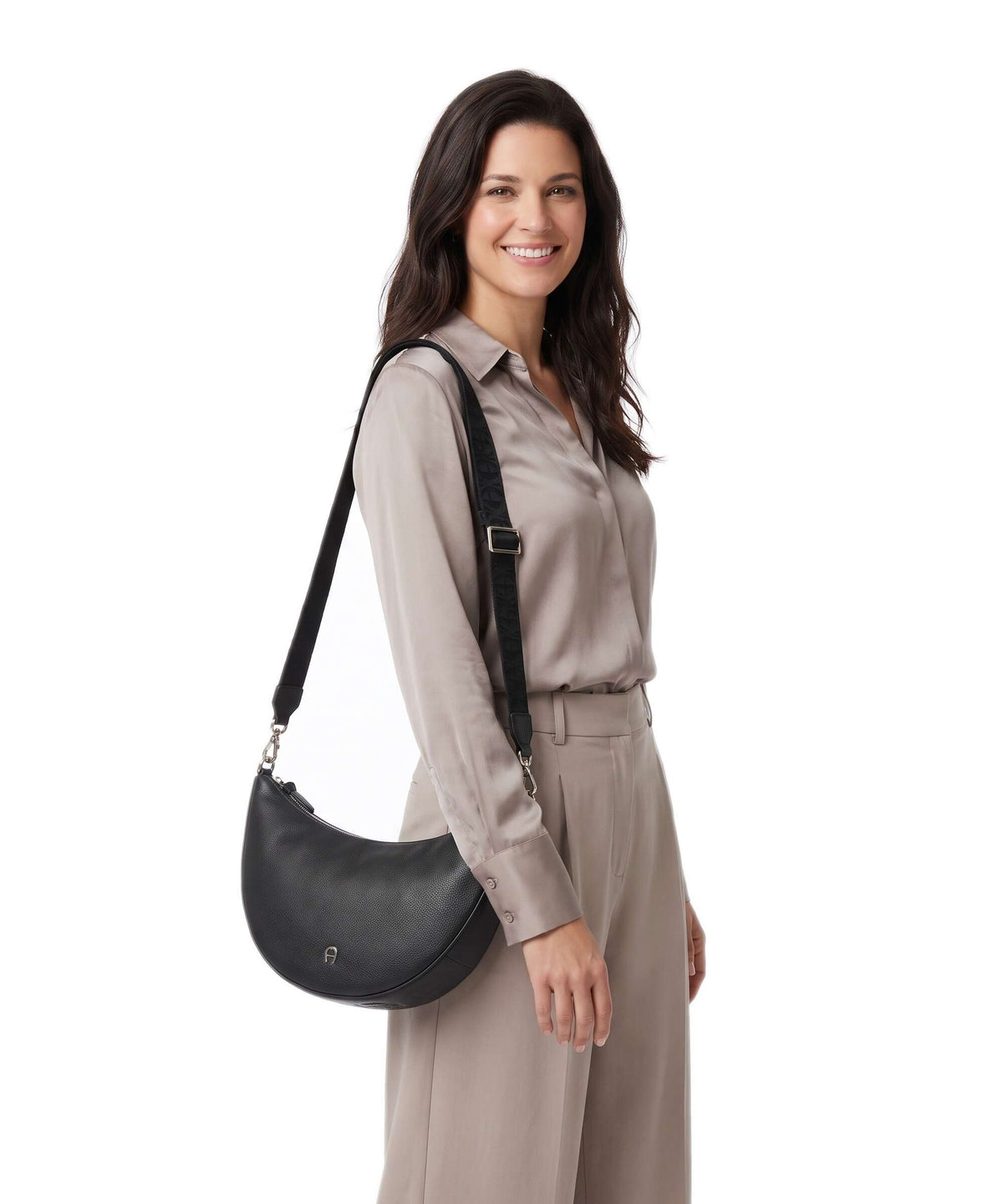 Aigner Zita M Crossbody bag black