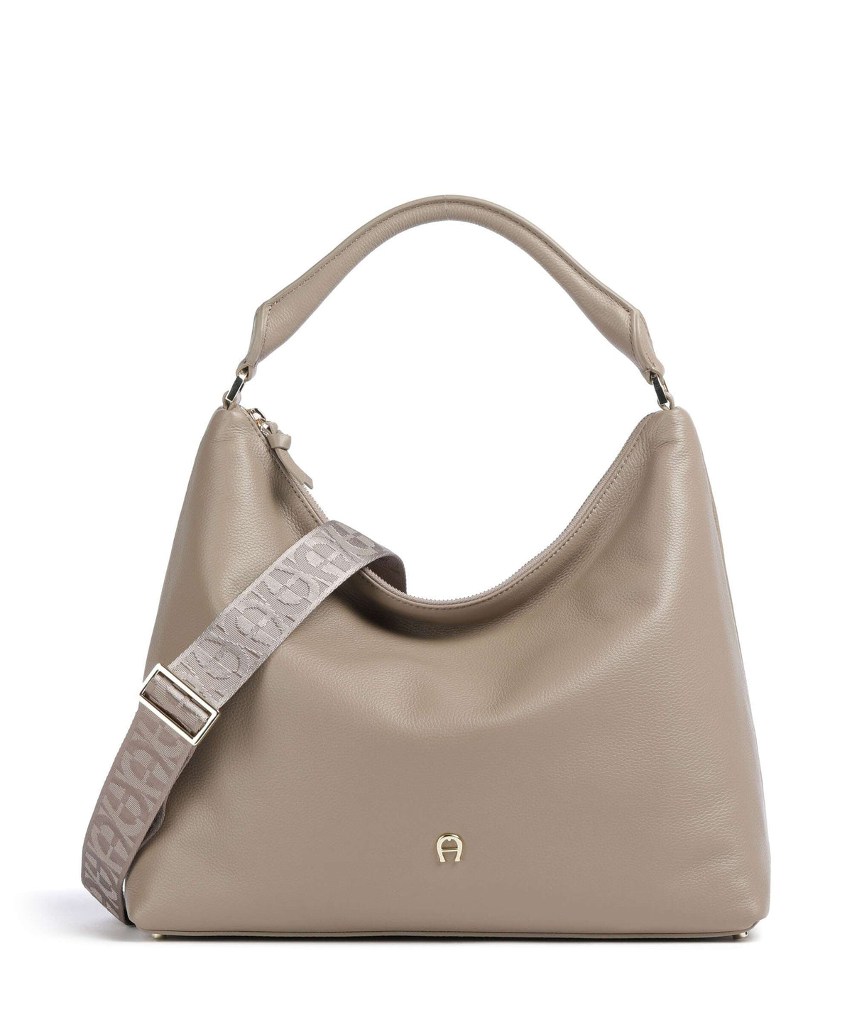 Aigner Zita M Hobo bag taupe