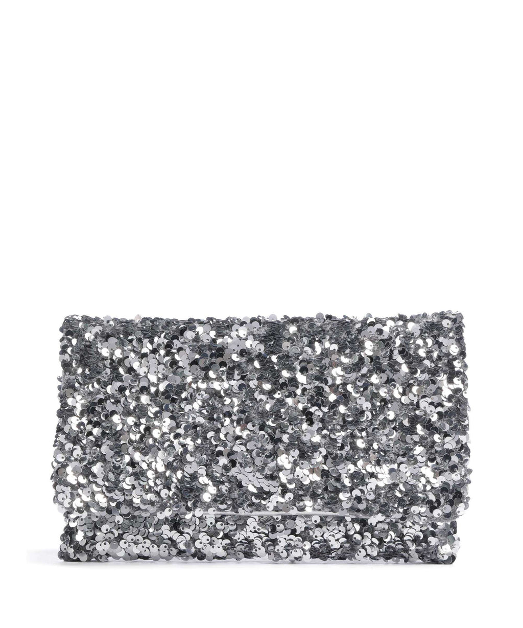 Abro Sequins Clutch bag silver