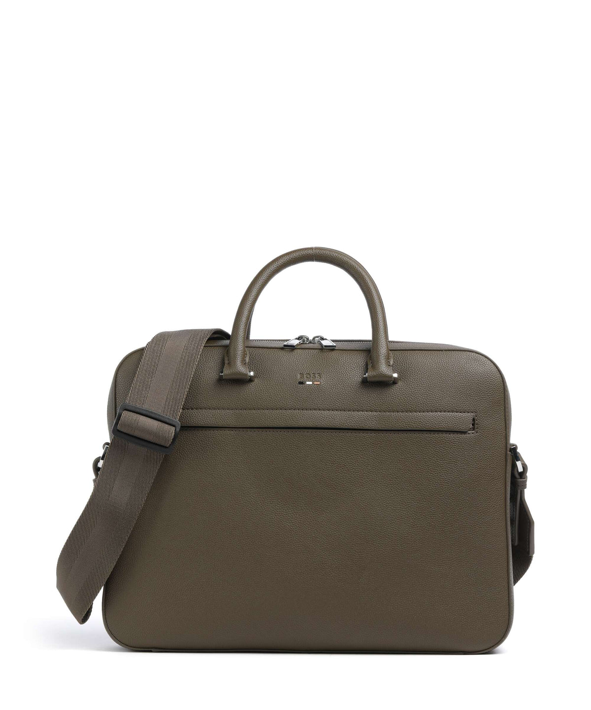 BOSS Ray Briefcase open green