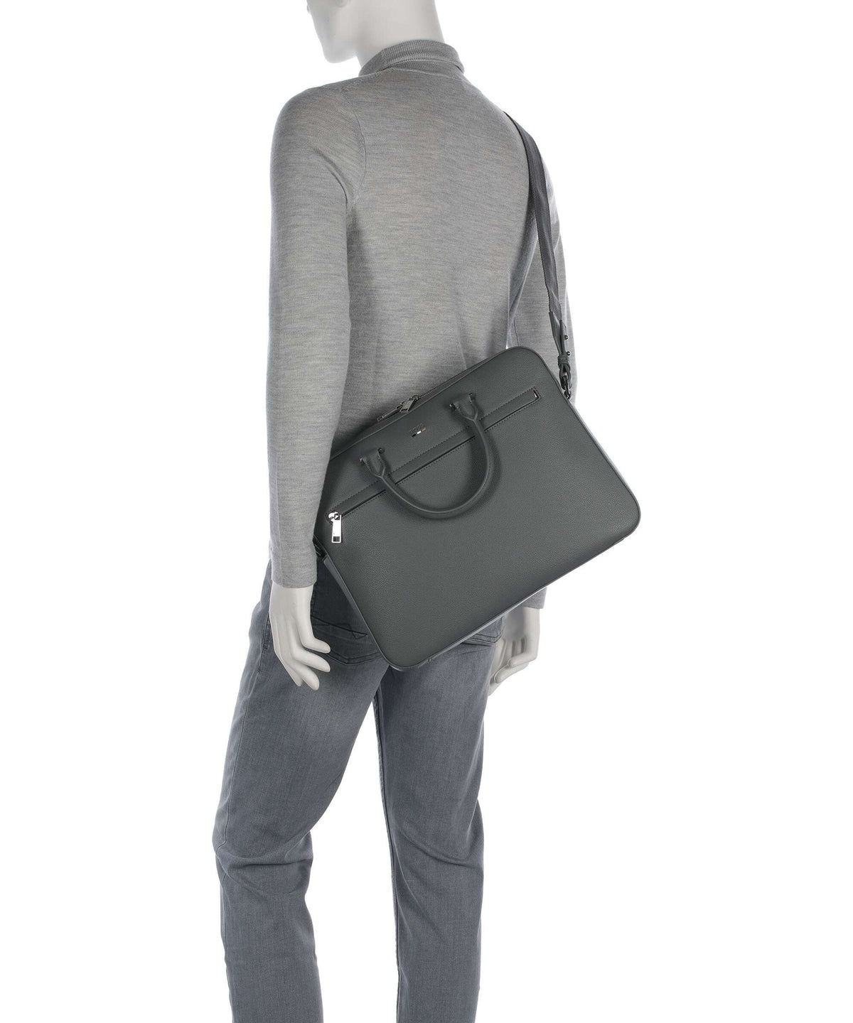 BOSS Ray Briefcase medium grey