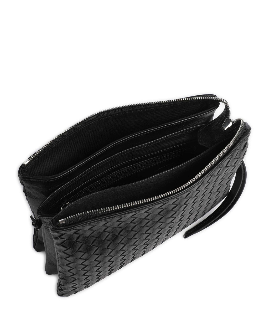 Abro Piuma Crossbody bag black/nickel