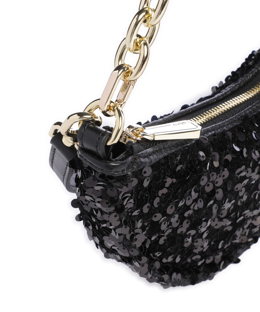 Abro Sequins Moon Shoulder bag black/gold