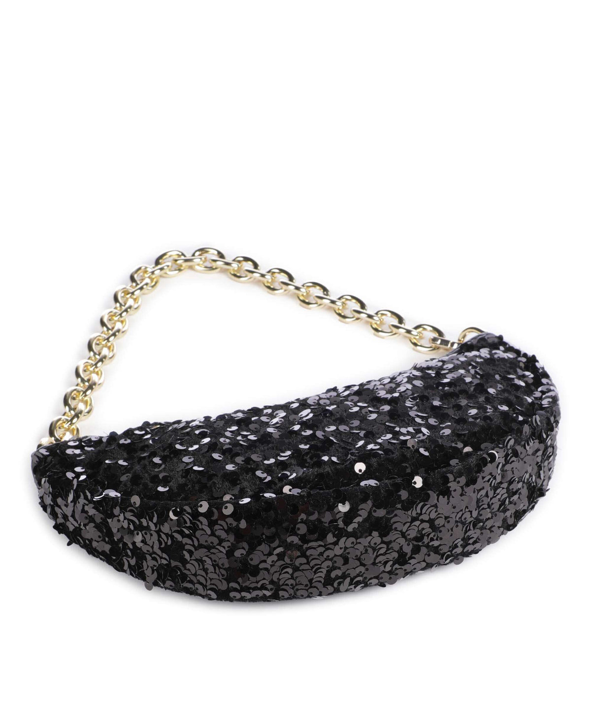 Abro Sequins Moon Shoulder bag black/gold