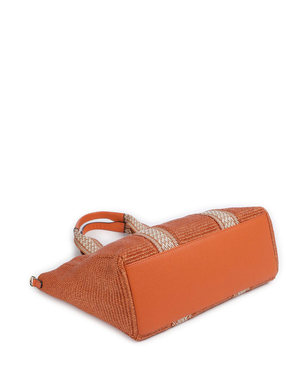 Abro Raffia Kaia Tote bag orange