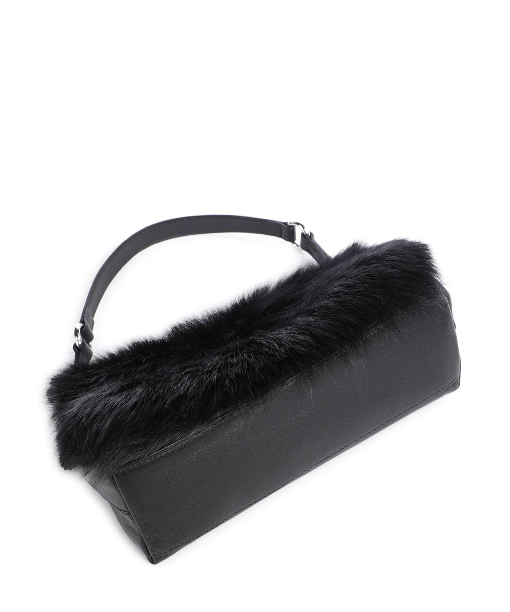 Abro Shearling Mila Shoulder bag black/nickel
