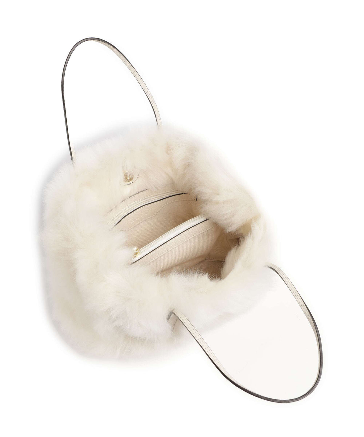 Abro Shearling Noelle Handbag beige