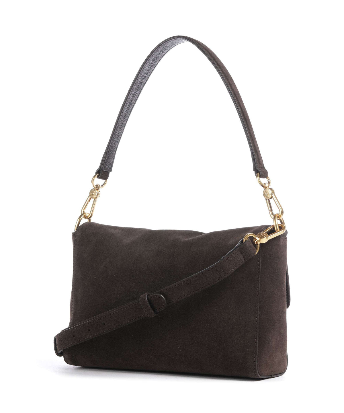 Abro Suede Temi Shoulder bag dark brown