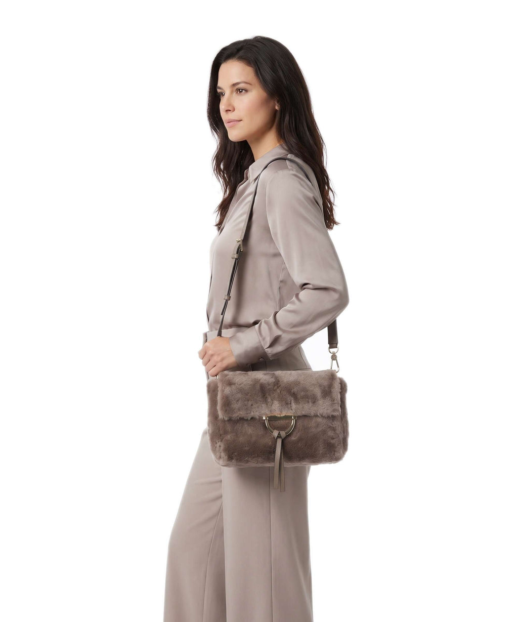 Abro Shearling Temi Shoulder bag tope