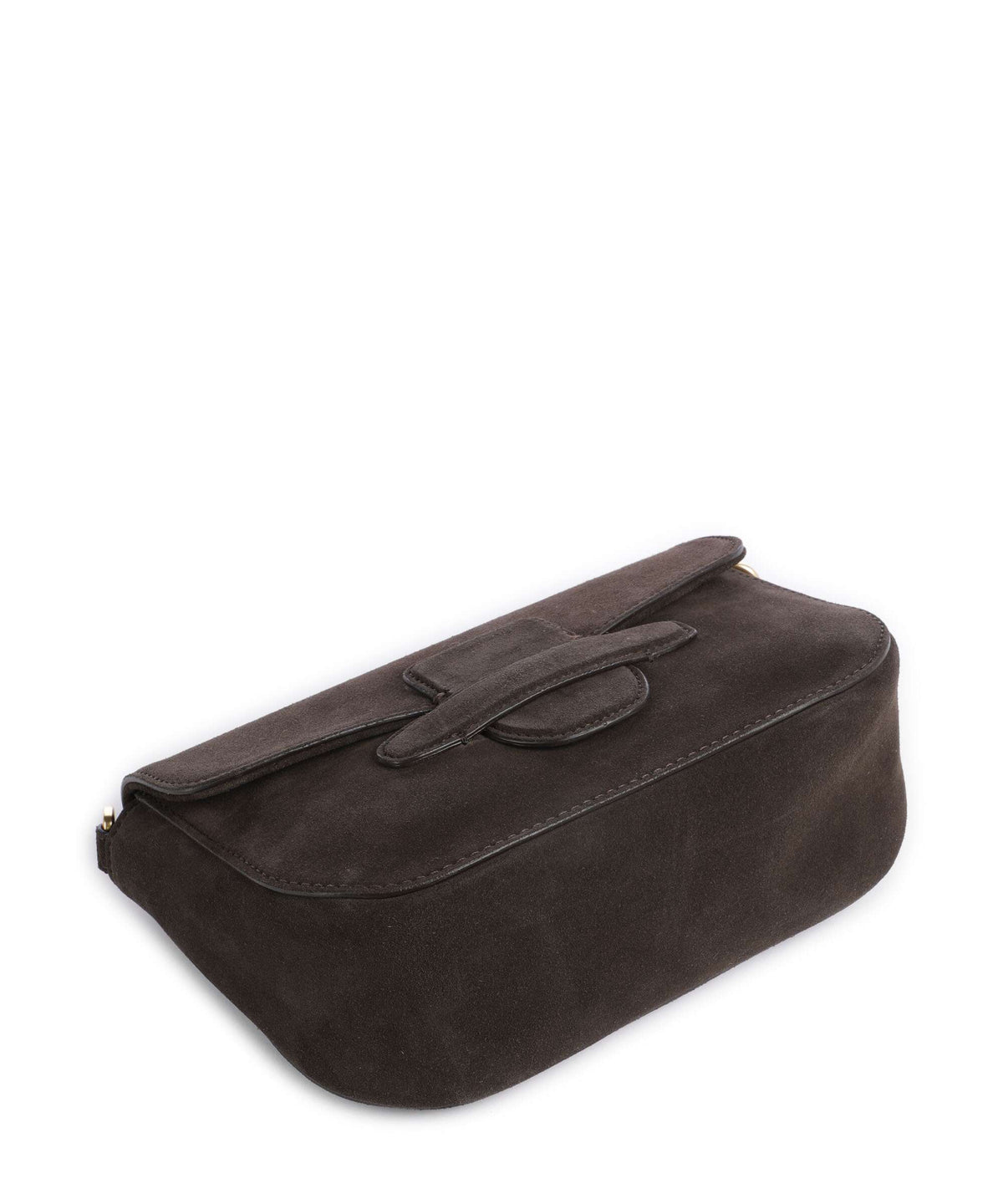 Abro Suede Camilla Shoulder bag dark brown