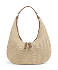 Abro Maglia Raffia Nana Small Hobo bag natural/nut