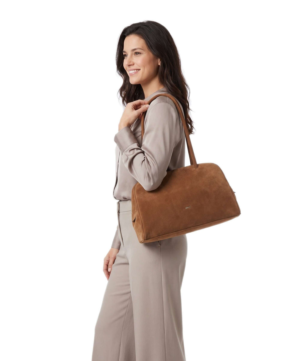 Abro Suede Amara Shoulder bag cuoio