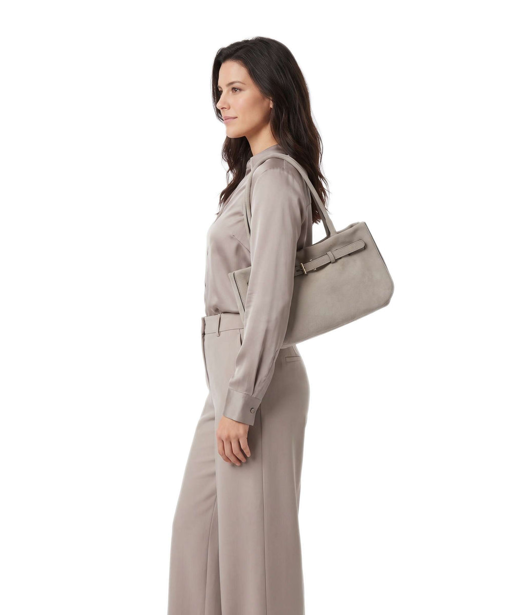 Abro Suede Jill Shoulder bag siena