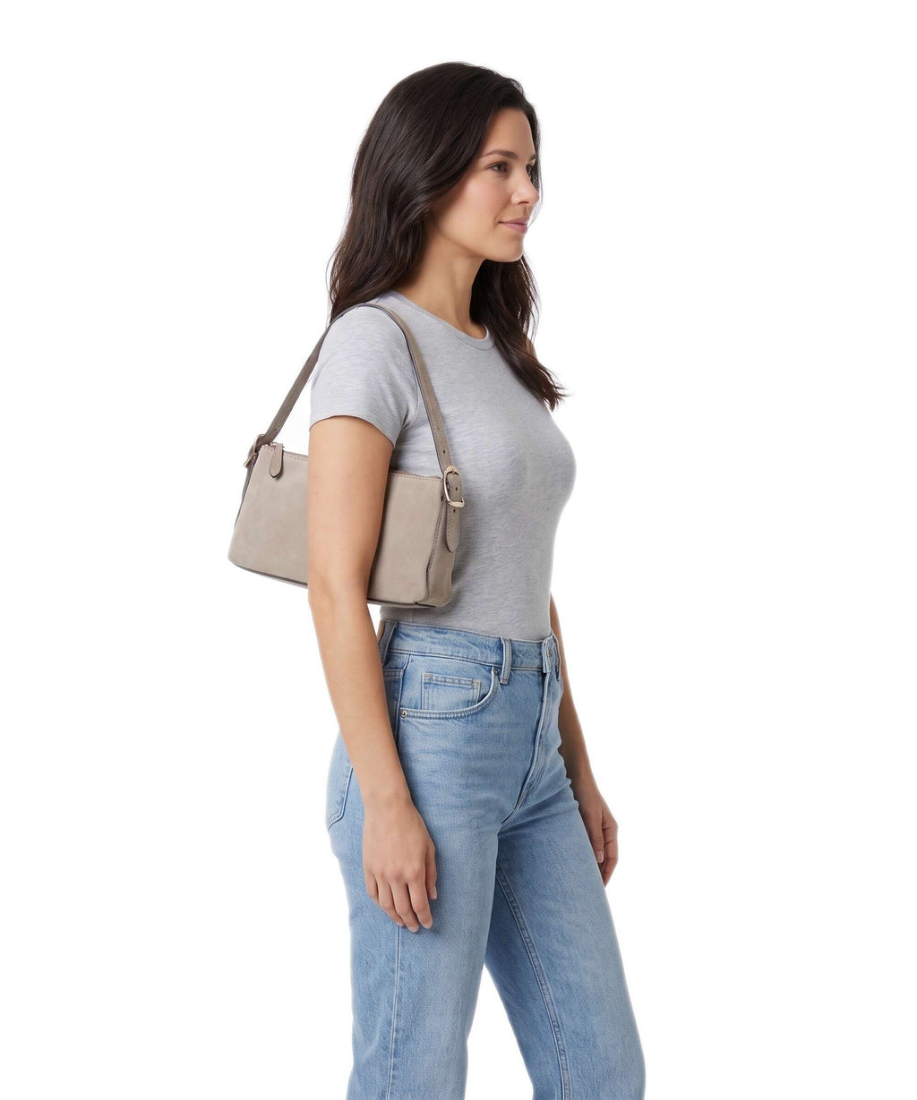 Abro Suede Carina Shoulder bag siena