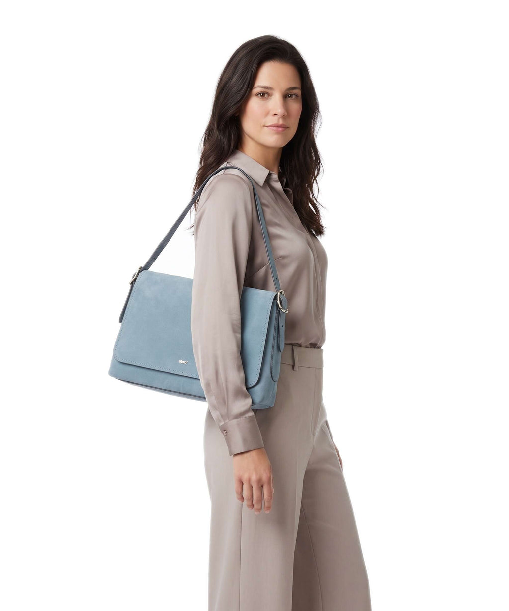 Abro Suede Carina Shoulder bag sapphire