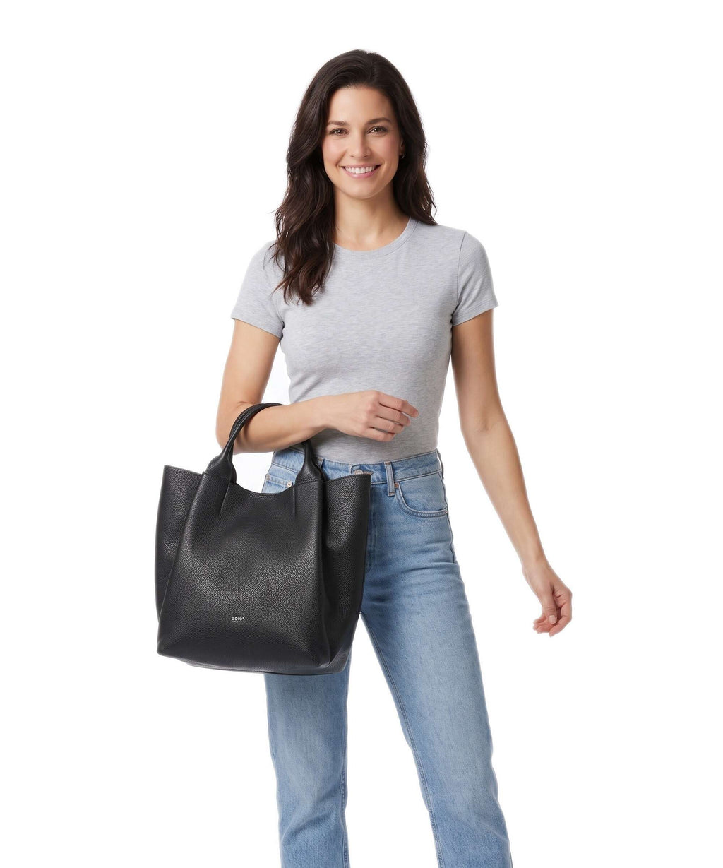 Abro Agave Essential Medium Handbag black/nickel
