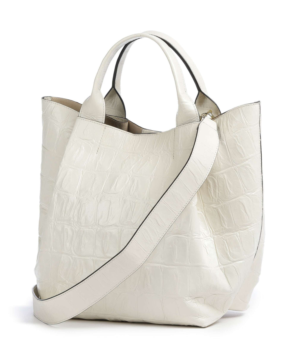 Abro Maxi Cocco Essential Medium Handbag milk