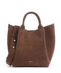 Abro Suede Essential Small Handbag wood
