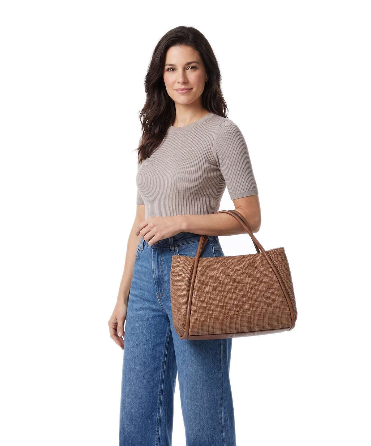 Abro Raffia Intreccio Willow Handbag caramel/cognac