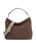 Abro Raffia Kaia Hobo bag wood