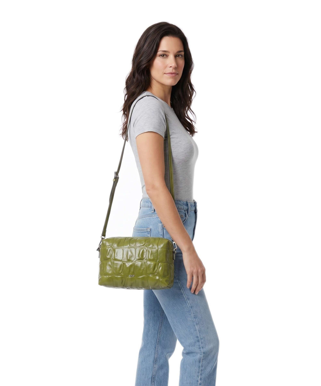 Abro Maxi Cocco Kaia Crossbody bag lime