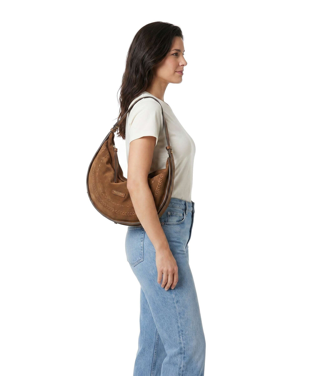 Marc O'Polo Aayda Hobo bag burnt tobacco
