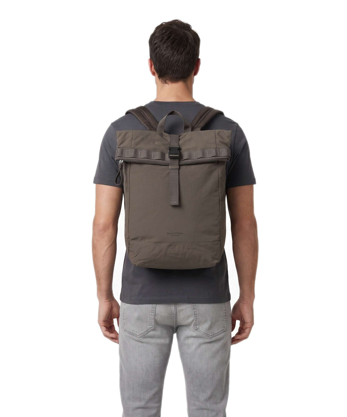 Marc O'Polo Larry M Rolltop backpack dark nickle