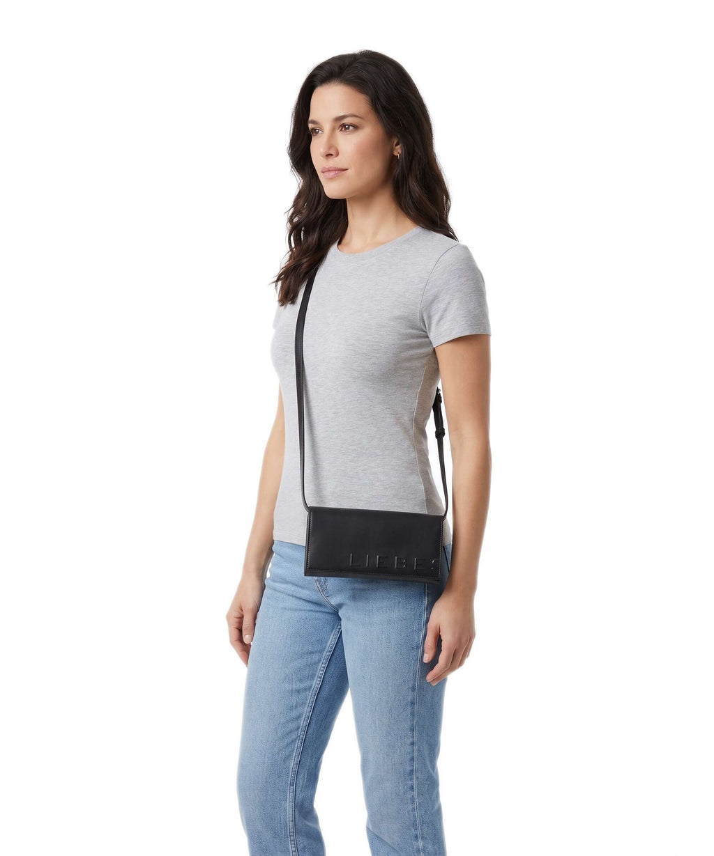Liebeskind Paper Bag Logo Carter XS Crossbody bag black