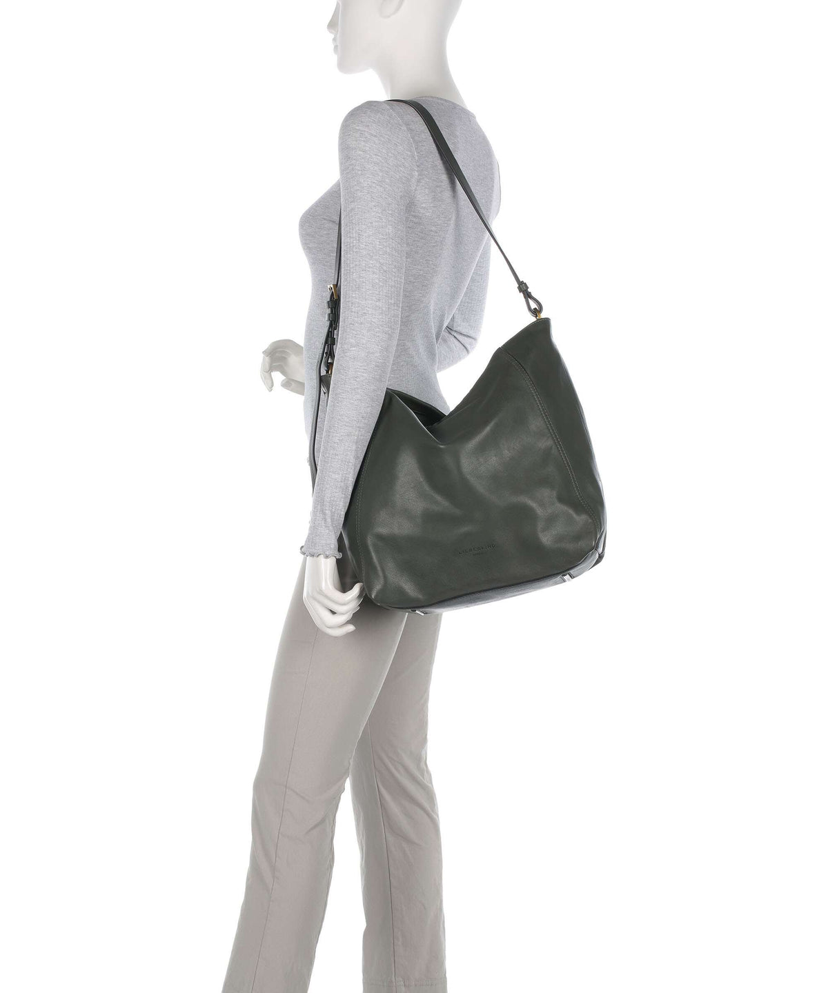 Liebeskind Chudy Sheep Natural L Hobo bag cypress green