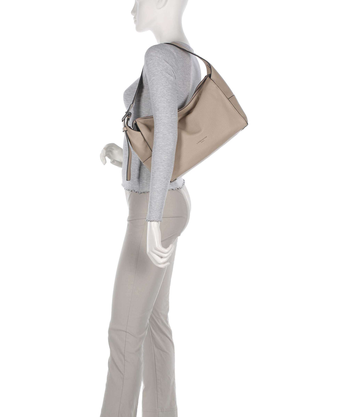 Liebeskind Lou Small Pebble M Hobo bag stone