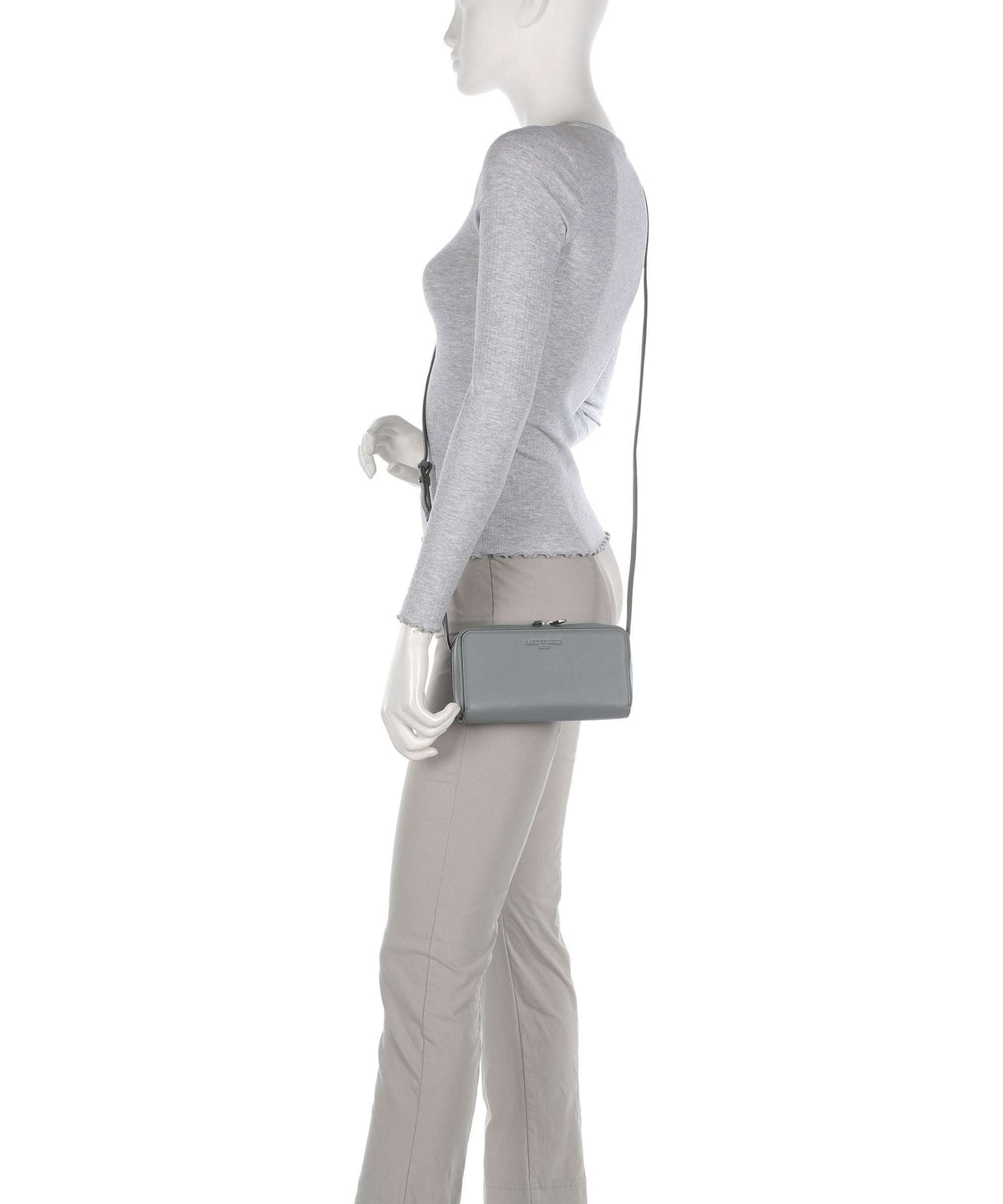 Liebeskind Lou Calf Optic XS Wallet grigio