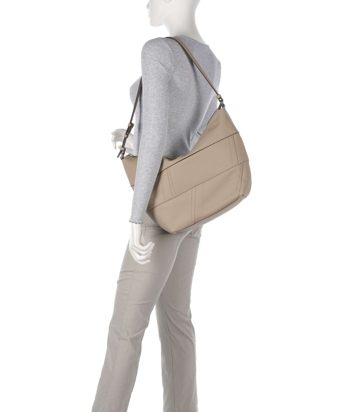 Liebeskind Edda Calf Optic M Hobo bag stone