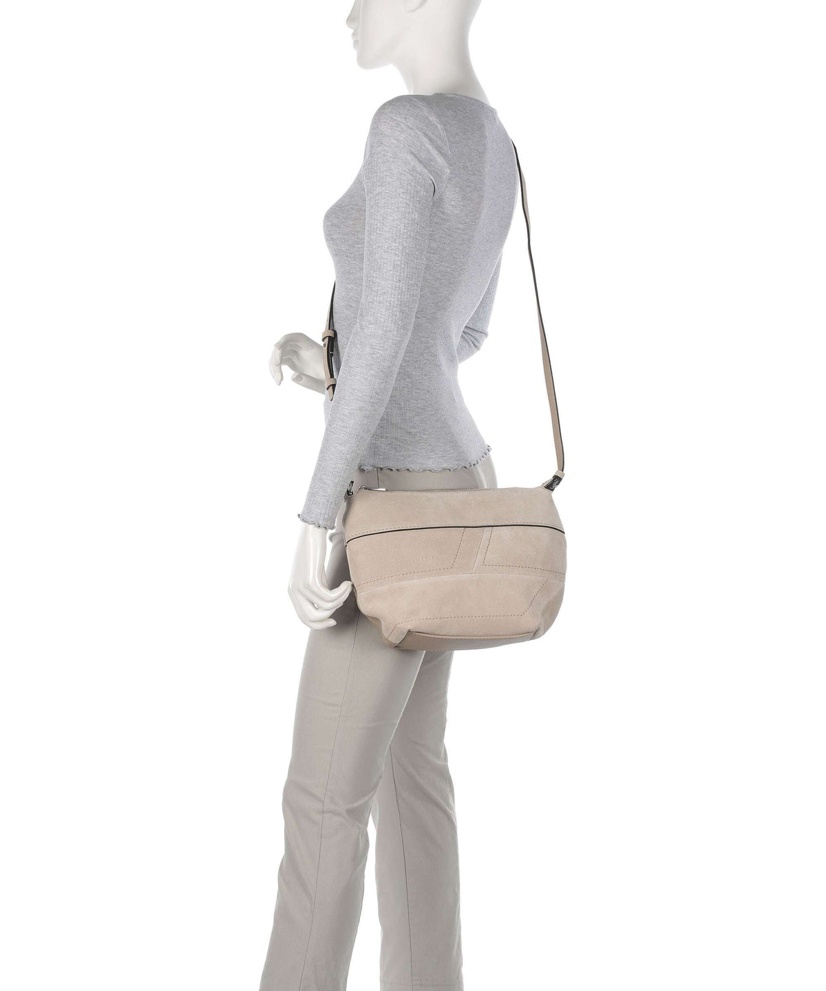 Liebeskind Edda Promo Suede S Crossbody bag stone