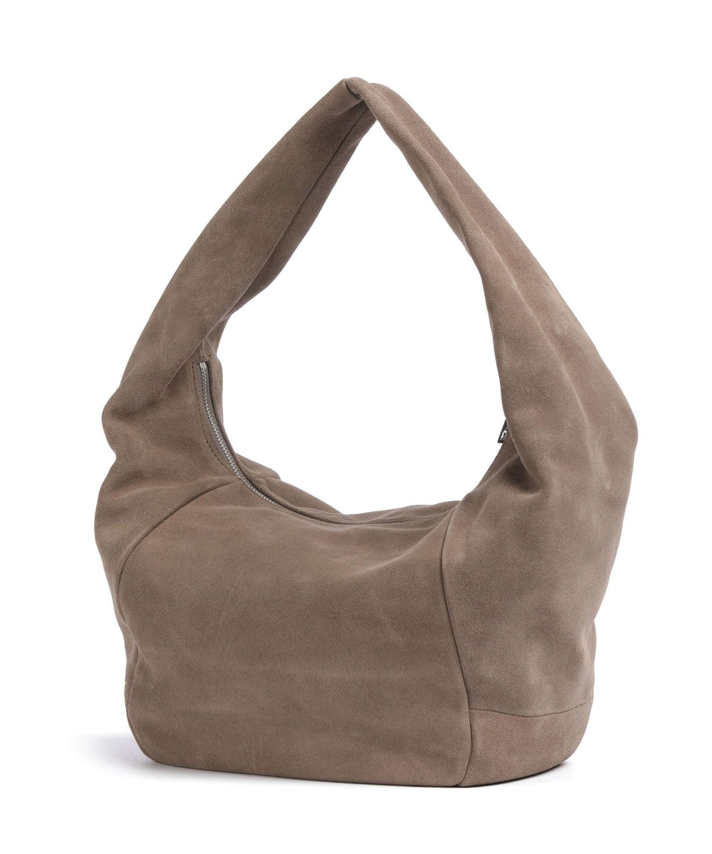 Liebeskind Farrah Suede M Hobo bag neutral gray