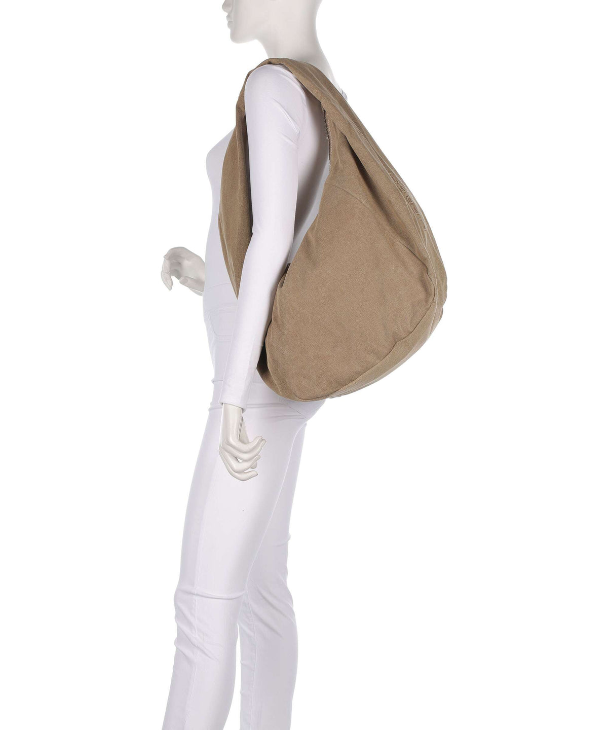 Liebeskind Farrah Denim L Hobo bag beige