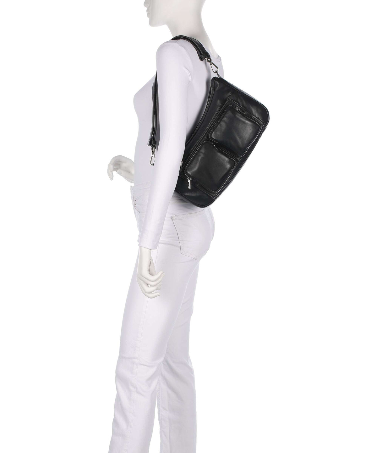 Liebeskind Maia Sheep Natural M Shoulder bag black