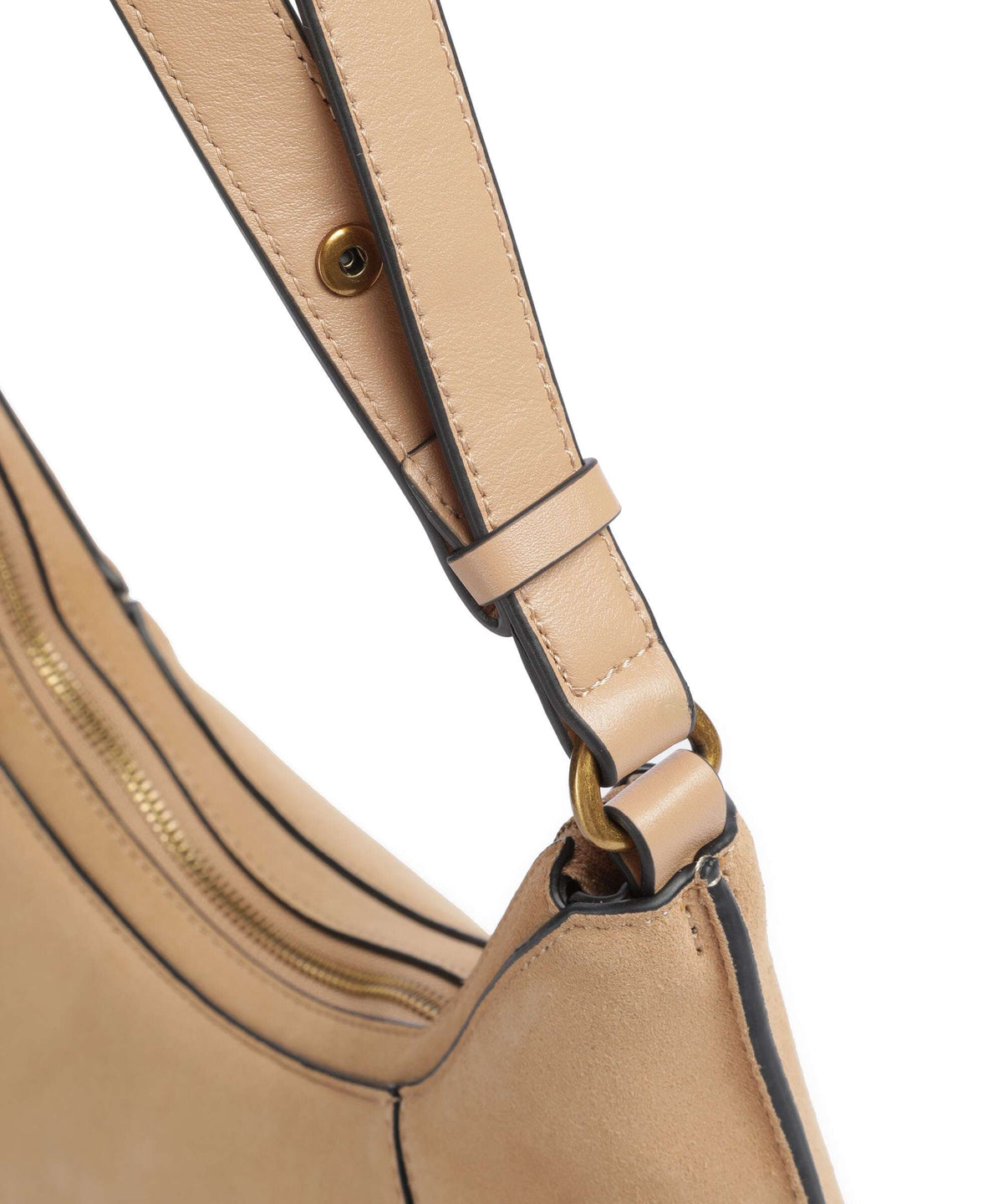 Liebeskind Lilly Suede S Hobo bag beige
