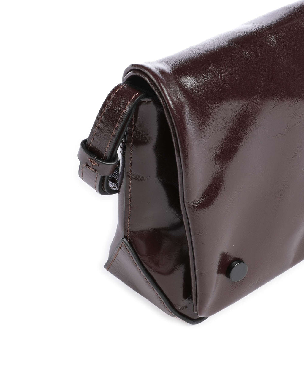 Liebeskind Rive Paper Touch Crinkle S Crossbody bag burgundy