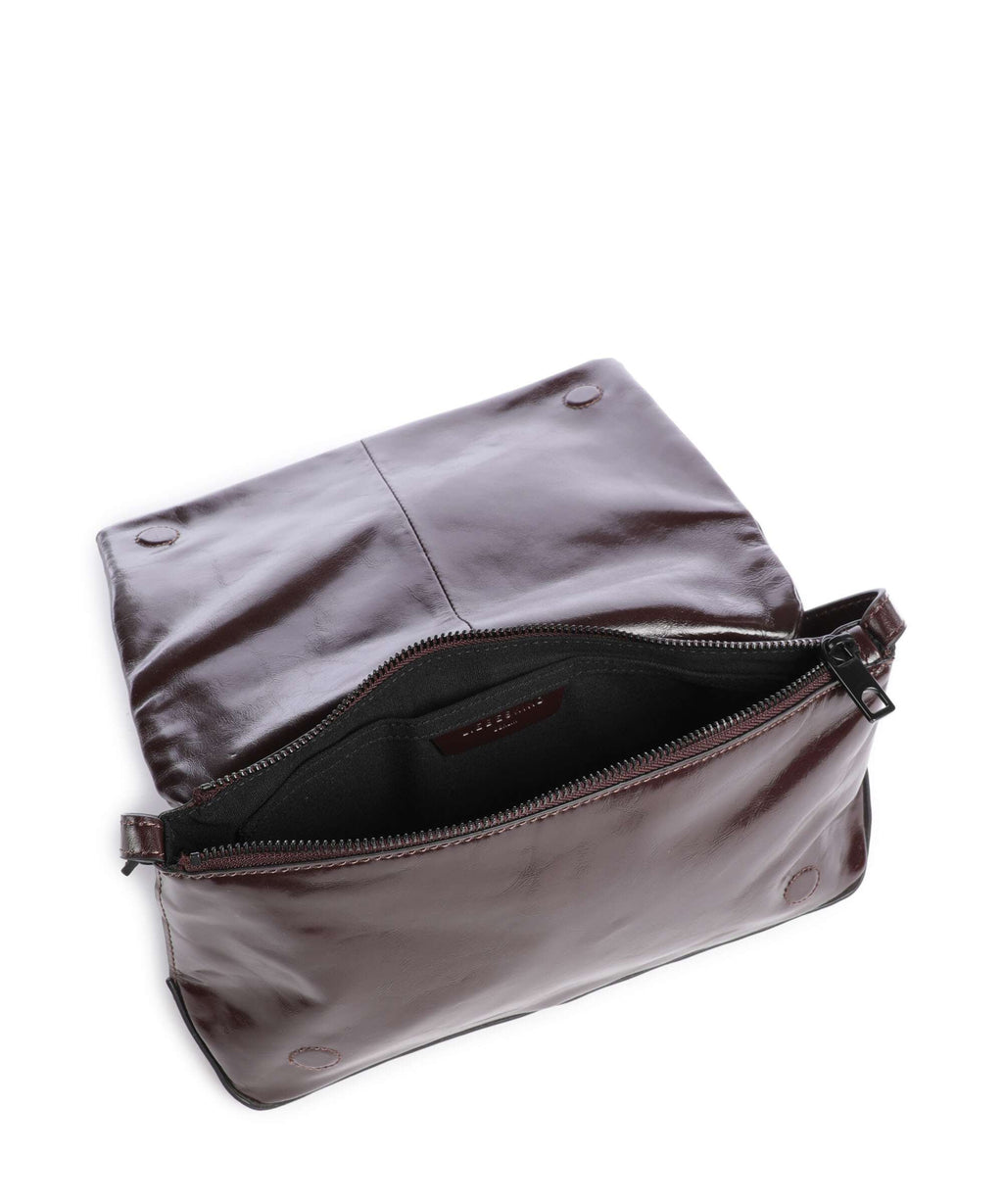 Liebeskind Rive Paper Touch Crinkle S Crossbody bag burgundy
