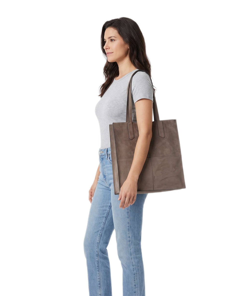 Liebeskind Amy Vegan Suede L Tote bag neutral grey