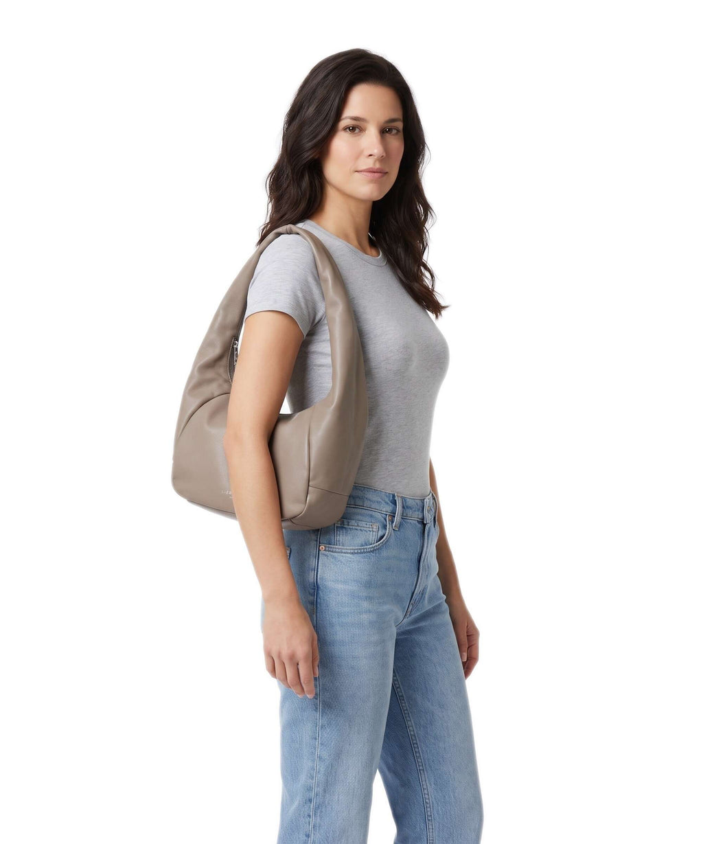 Liebeskind Farrah Vintage Goat M Hobo bag neutral grey