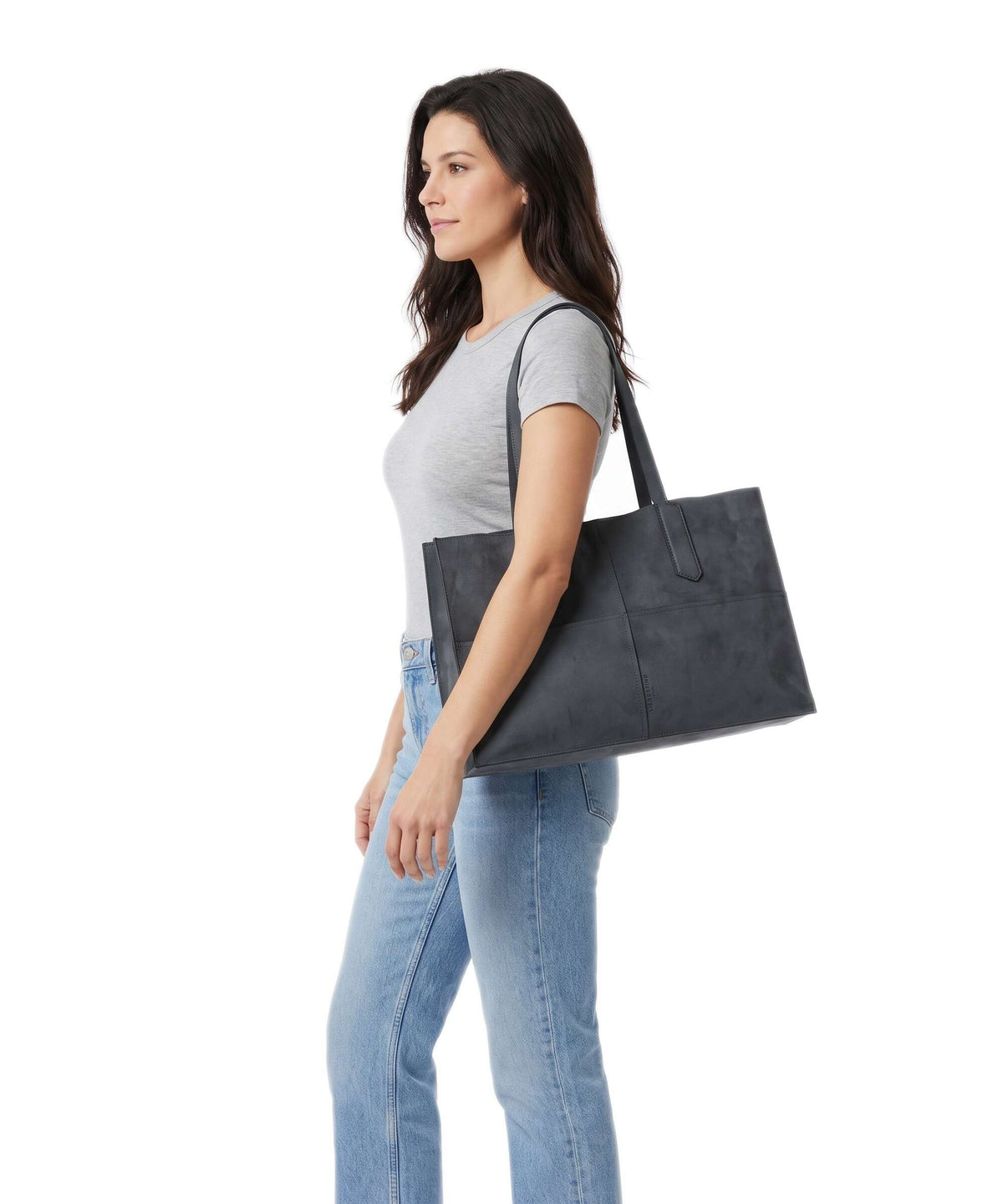 Liebeskind Amy Vegan Suede L Tote bag peacoat
