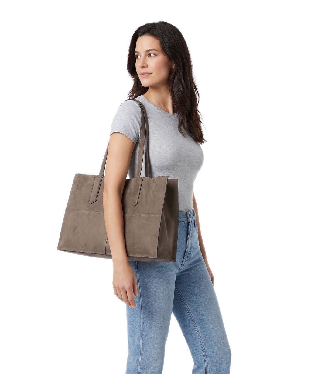 Liebeskind Amy Vegan Suede L Tote bag neutral grey