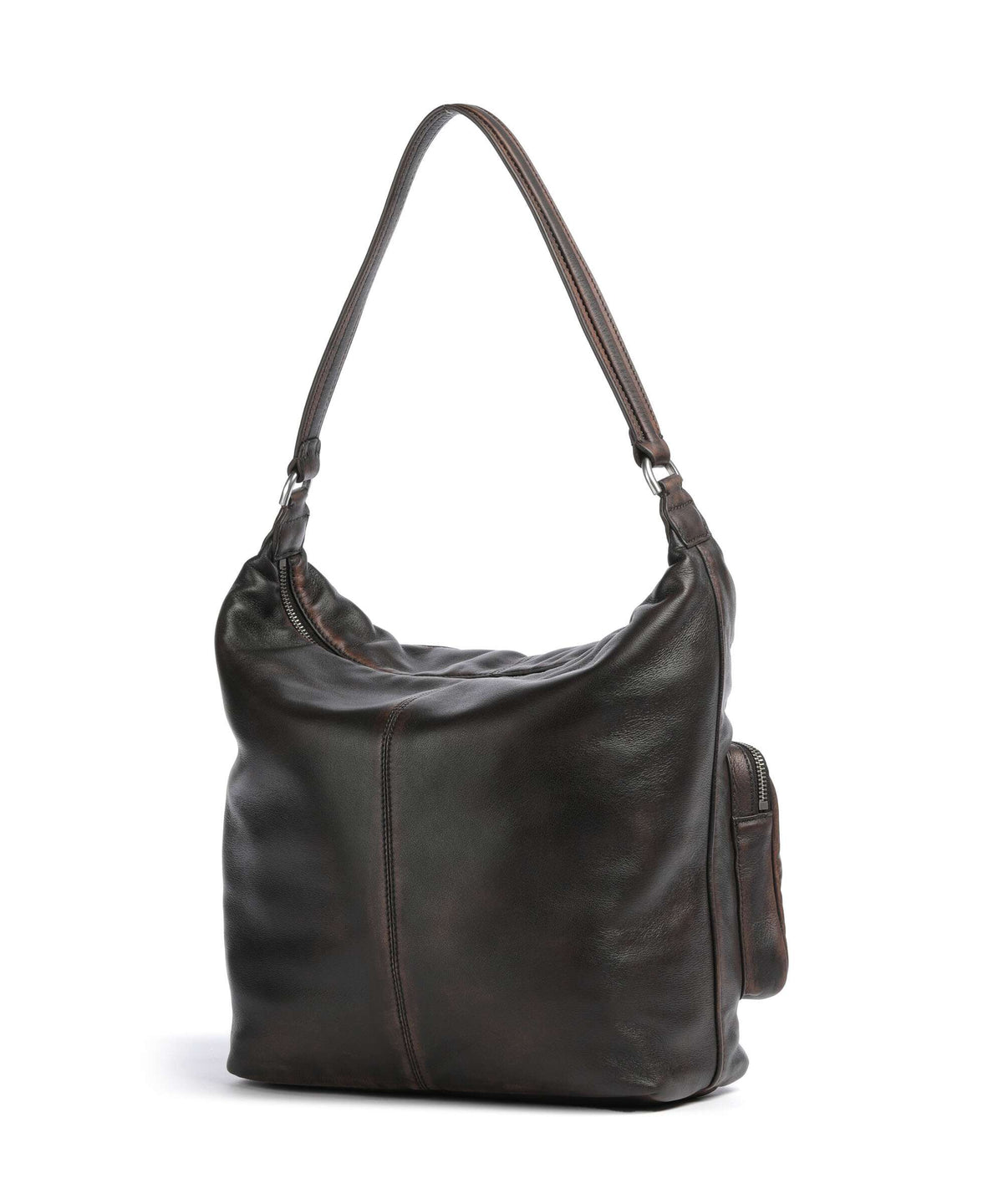 Liebeskind Andrea Lamb Snowcem M Hobo bag roasted coconut
