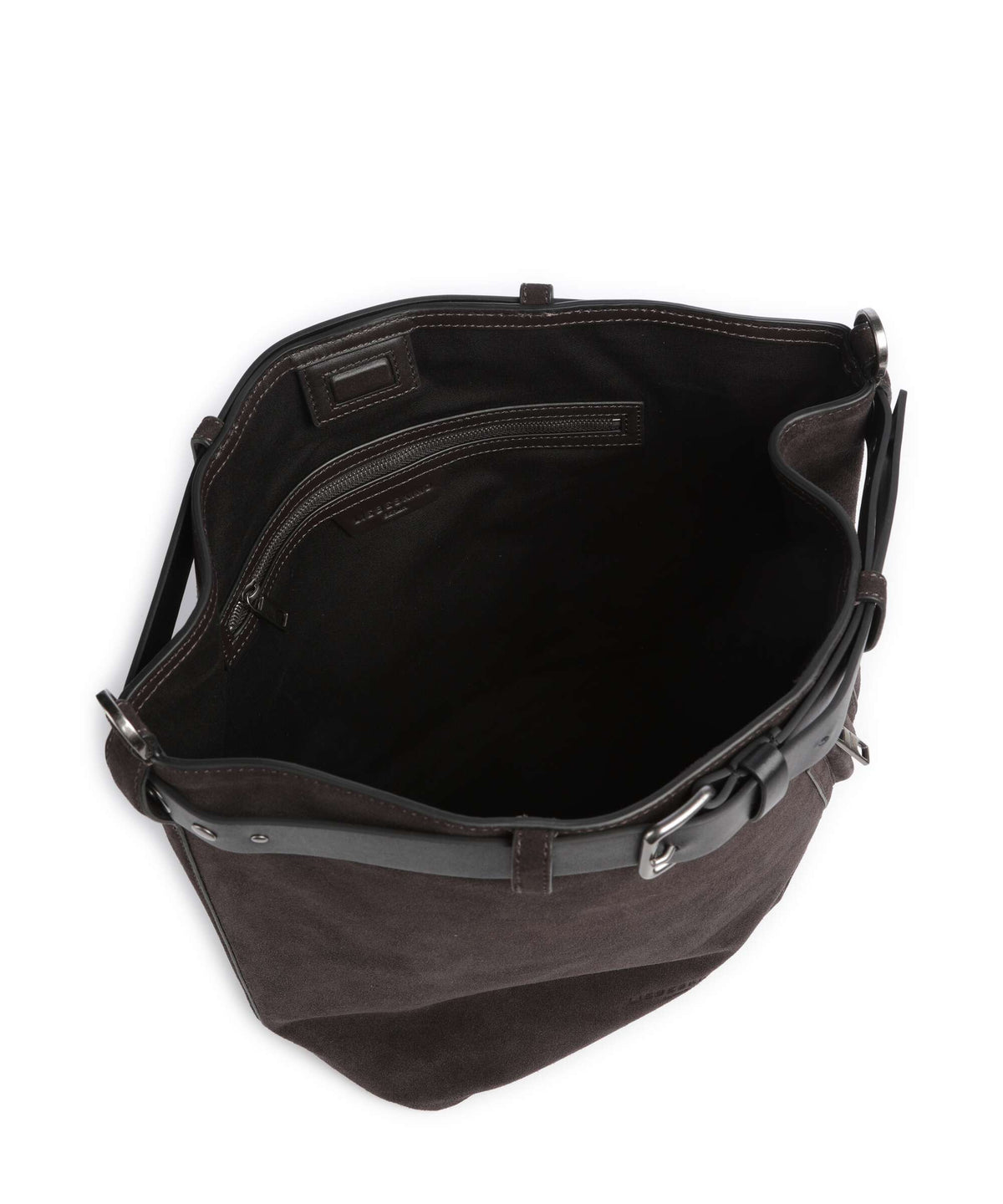 Liebeskind Zita Hydro Suede L Bucket bag deep soil